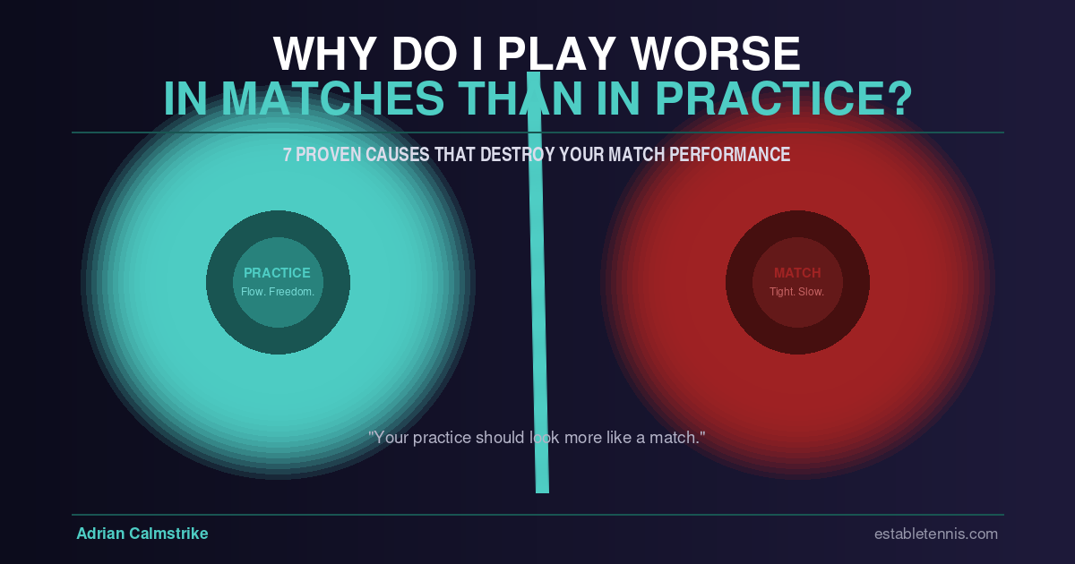 Why Do I Play Worse in Matches Than in Practice? 7 Proven Causes That Destroy Your Match Performance